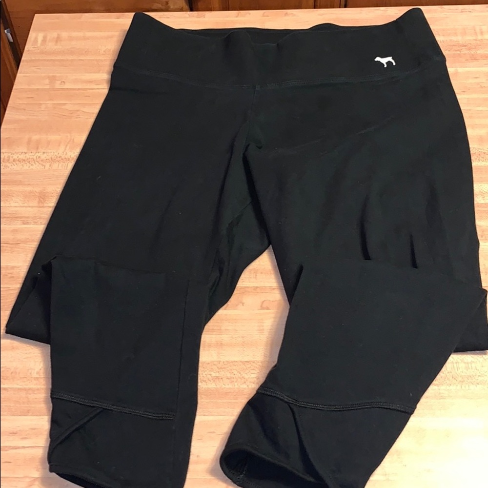 VS PINK Yoga Ankle Pants w/ Cute Details on legs
